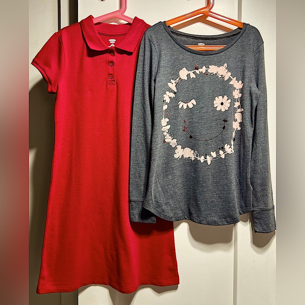 Old Navy NWOT lot of 2: T-shirt dress, long sleeve tee
